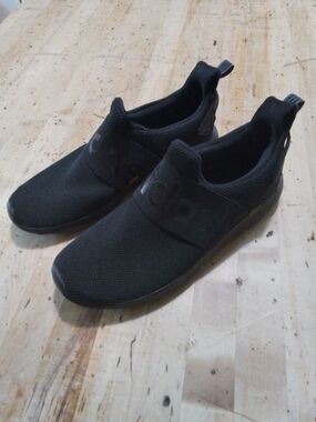 Adidas Cloudfoam Comfort Slip On Black Sneakers Womens Size 9